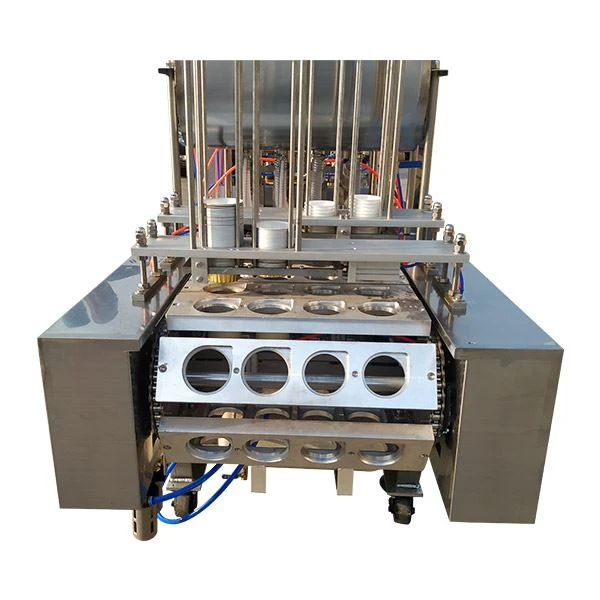 Automatische Becherfüll- und Verschließmaschine